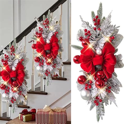 Amazon christmas swags - HiiARug Pine and Berry Swag Set of 2, 21" Artificial Christmas Swag Xmas Door Swag with Red Berries Bow Knot for Front Door, Window, Mantels, Wall (Red) 54. $4999 ($25.00/Count) Join Prime to buy this item at $24.99. FREE delivery Wed, Feb 28. Or fastest delivery Fri, Feb 23.